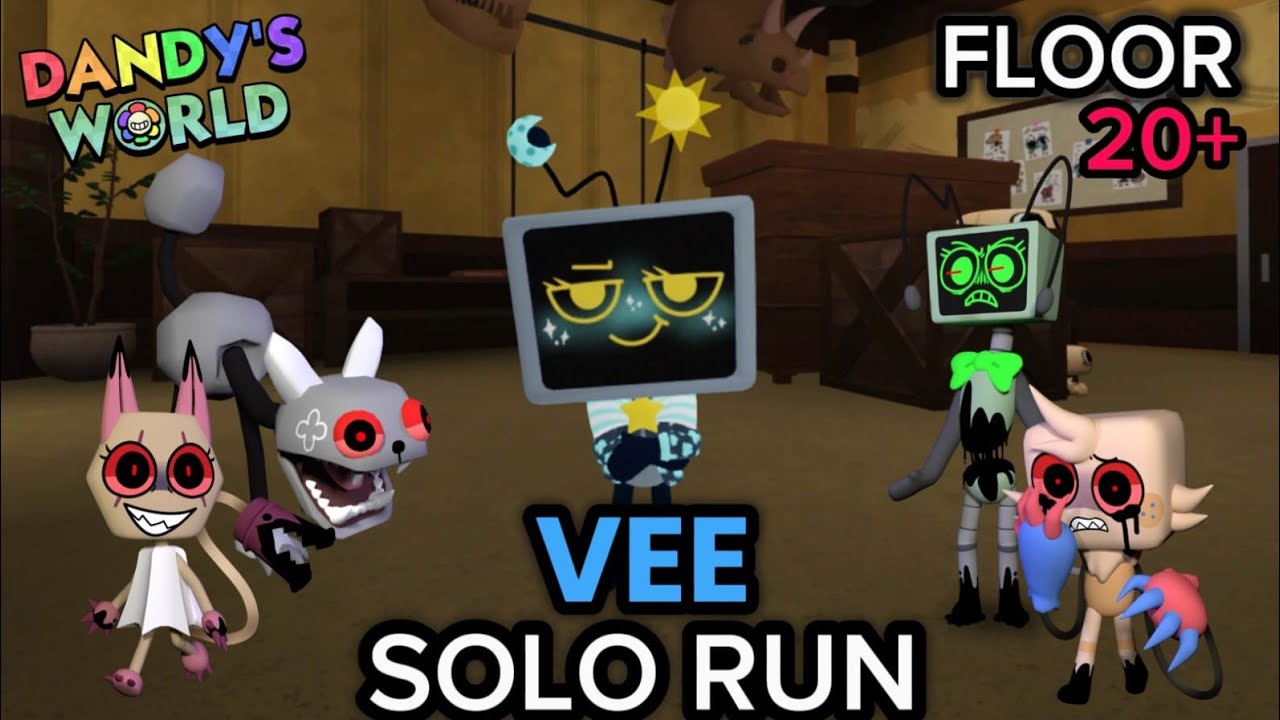 VEE SOLO RUN (FLOOR 20+) | DANDY'S WORLD