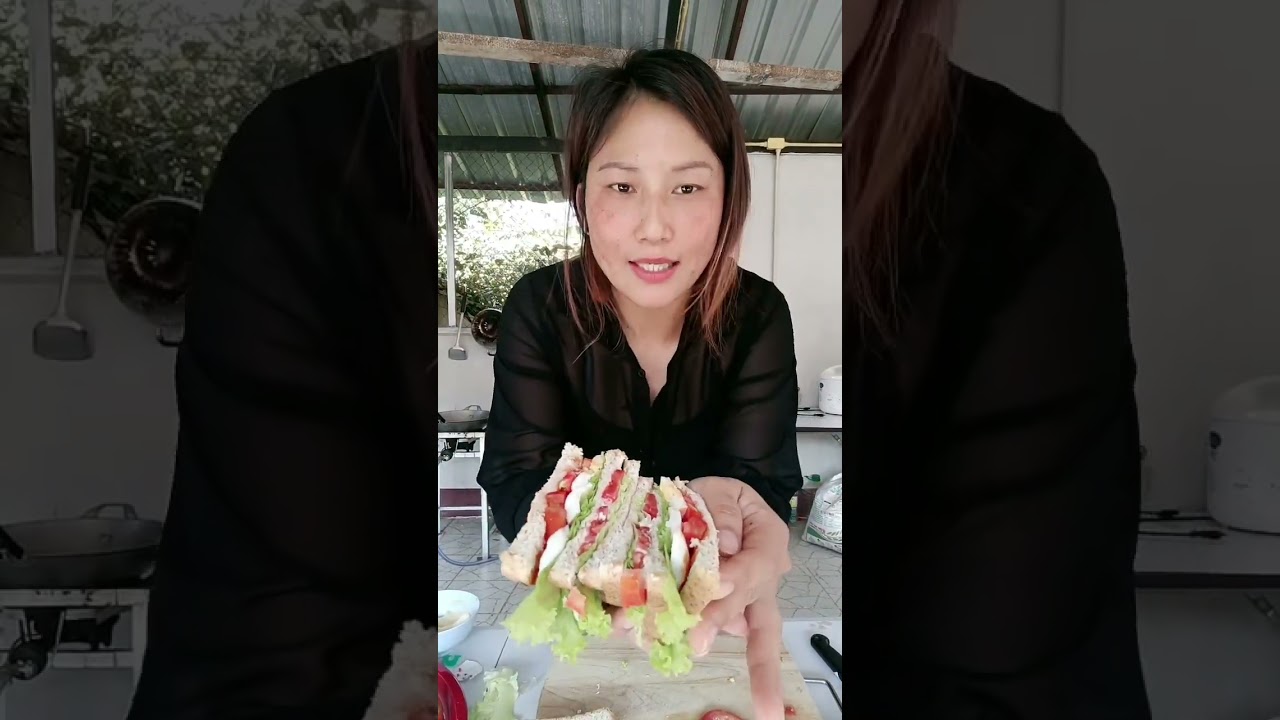 แซนวิชแม่กไก่🥪🐔💃🌹#คุณแม่กไก่🐔💃🌹 