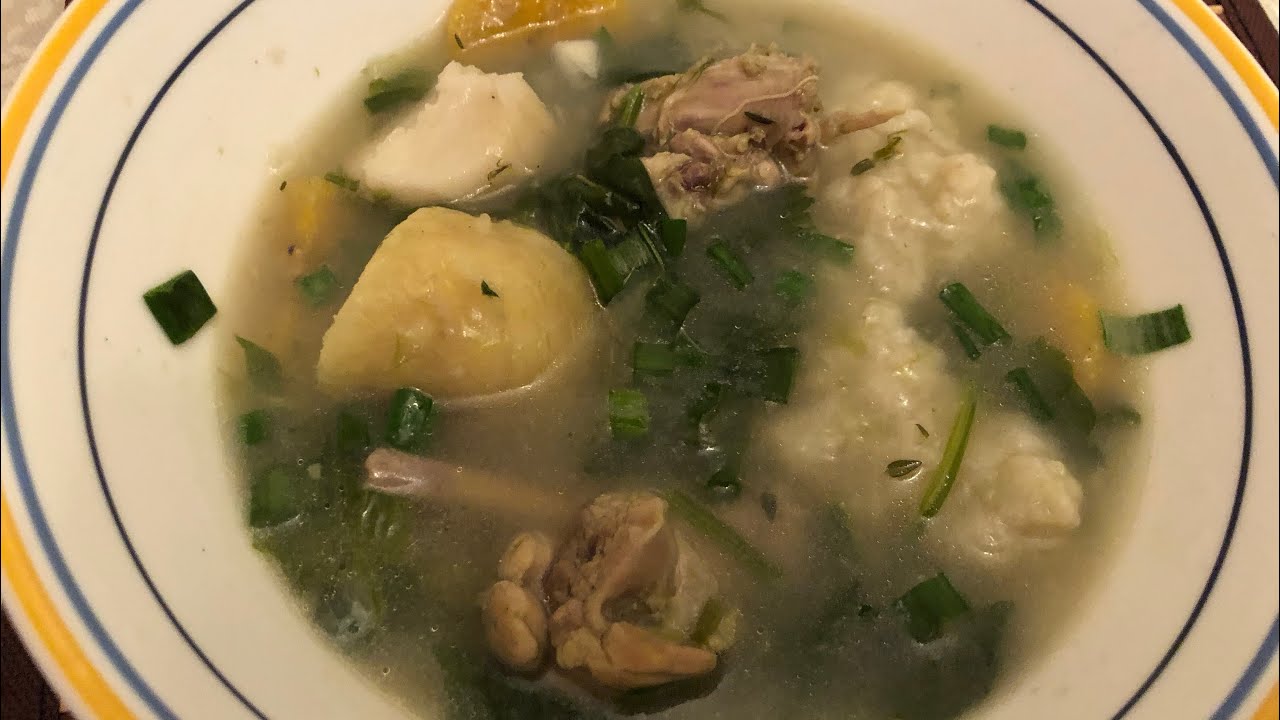 Guyanese chicken and provision soup