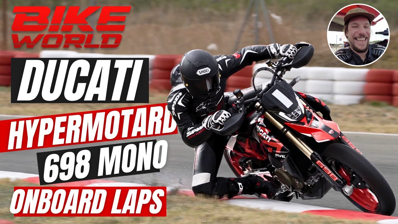 Ducati Hypermotard 698 Mono onboard Laps With Chris Northover