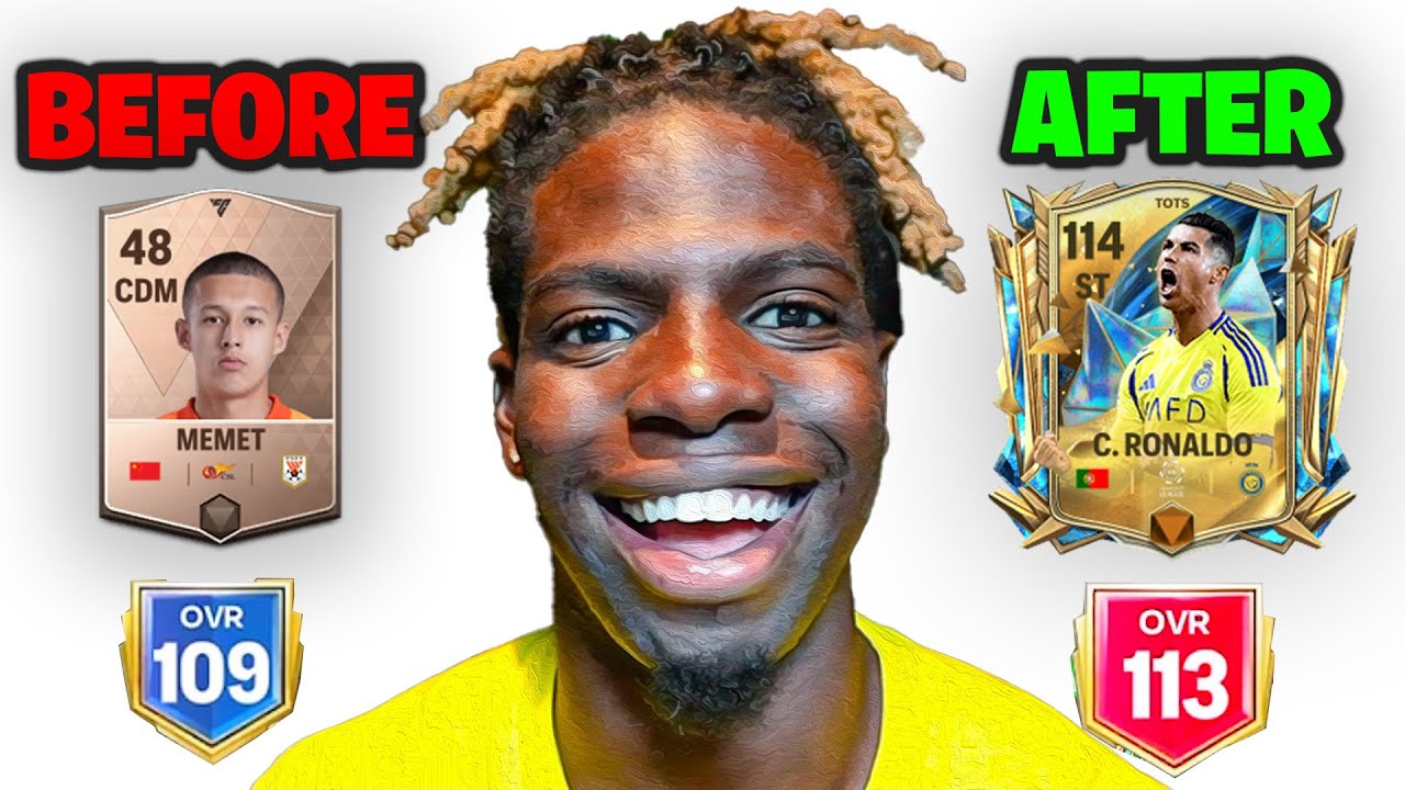 I Surprised A Fan.. $1000 FC Mobile 113 OVR Team Upgrade!