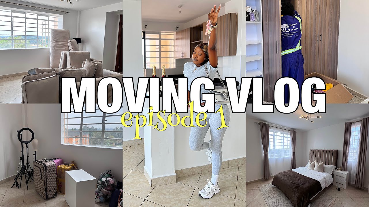 MOVING VLOG EP 1 : empty apt tour, packing,moving,painting,home for the weekend 