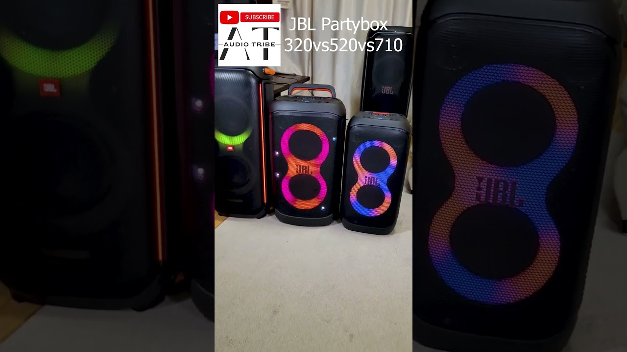 JBL Partybox 320 vs 520 vs 710 MAX Volume Test