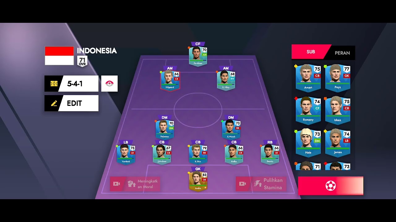 Musuh nya kalah 4-0