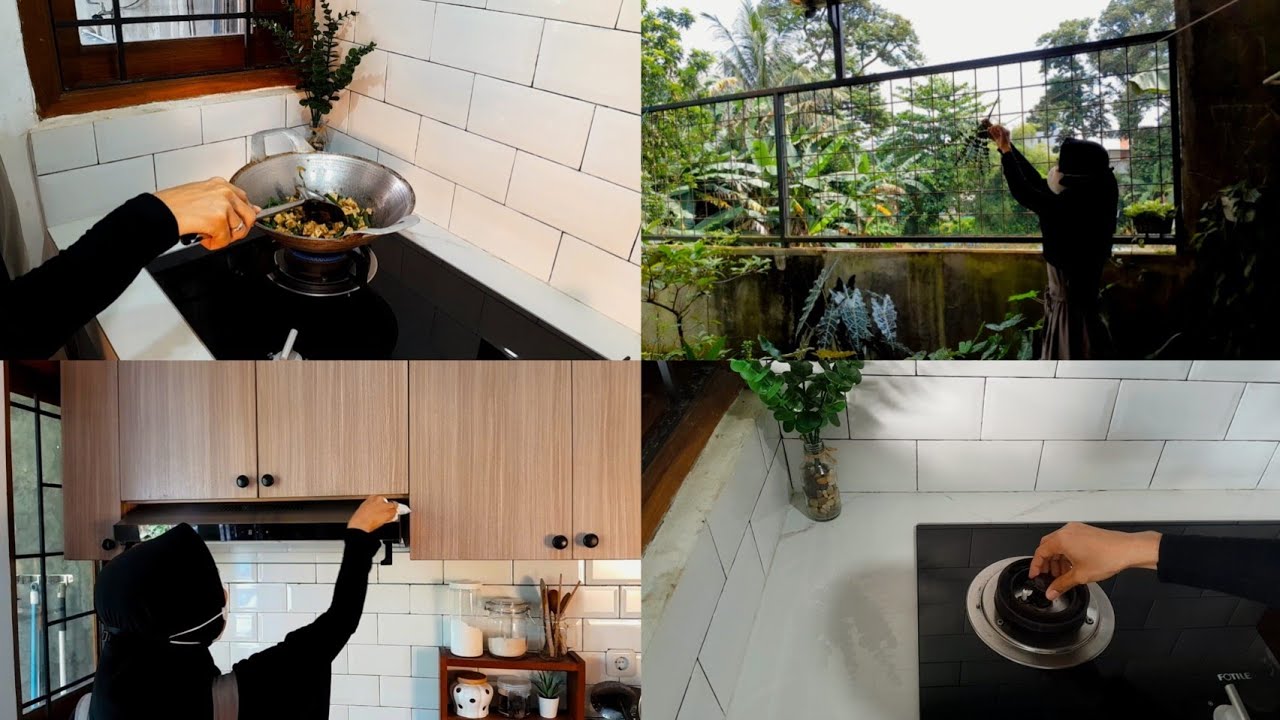 Kegiatan IRT di Rumah Minimalis🌿| Masak Simple | Bersih Bersih Dapur Minimalis | Cleaning Motivation