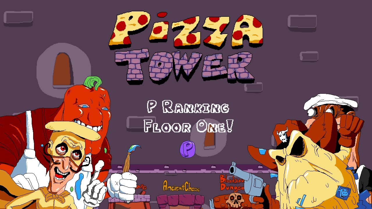Pizza Tower - P Ranking Floor 1 as Boss Characters!