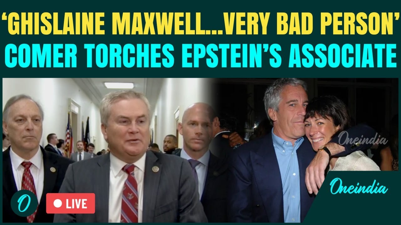 Comer on Maxwell LIVE: Oversight Chair BLASTS Epstein’s Aide After She DECLINES to Answer Congress