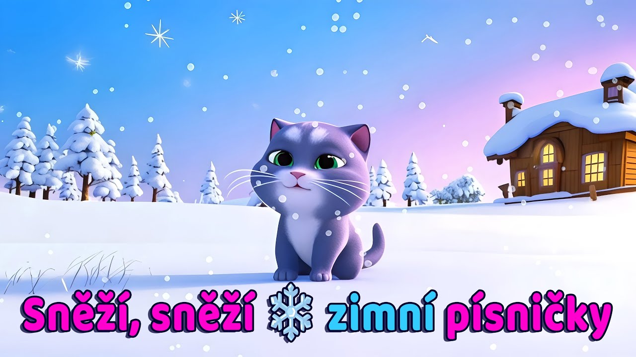Sněží, sněží, mráz kolem běží ❄️  19 min mix zimních písniček pro nejmenší