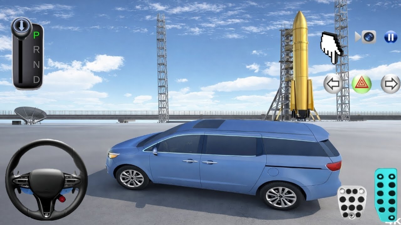 New Kia Carnival Car Rocket City To Parking Garage - 3D Driving Class - Android Game play