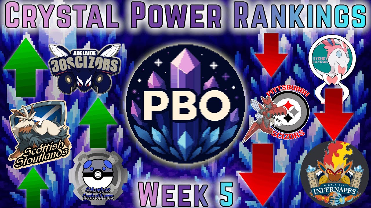 Crystal Week 5 Power Rankings S9 | PBO | Pok&eacute;mon Draft League