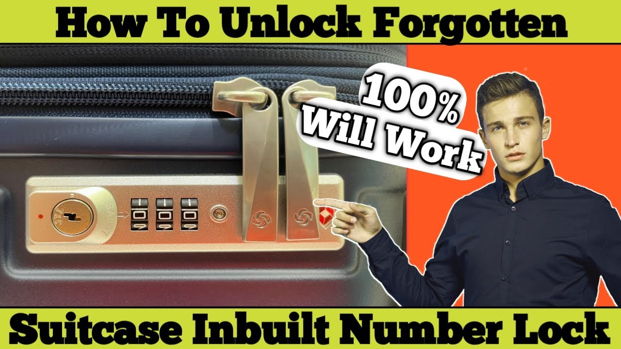 How To Unlock Forgotten Suitcase Inbuilt Number Lock | Tsa Number Lock #suitcase #tasslock