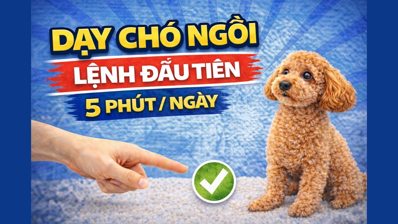 Dạy chó ngồi đúng cách cho người mới (5 phút mỗi ngày)
