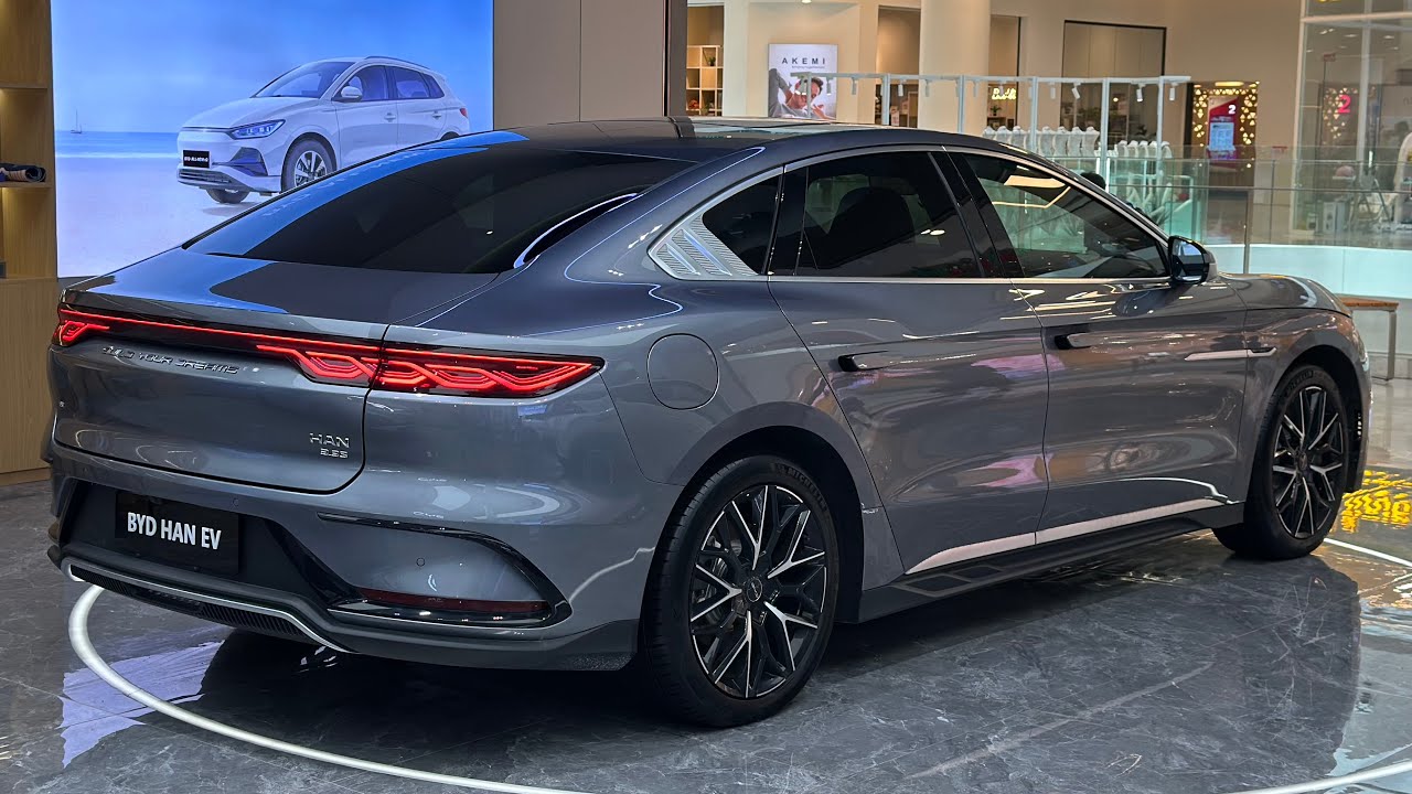 New 2025 BYD Han EV 602Km Range - Premium Electric Sedan | Time Gray Color