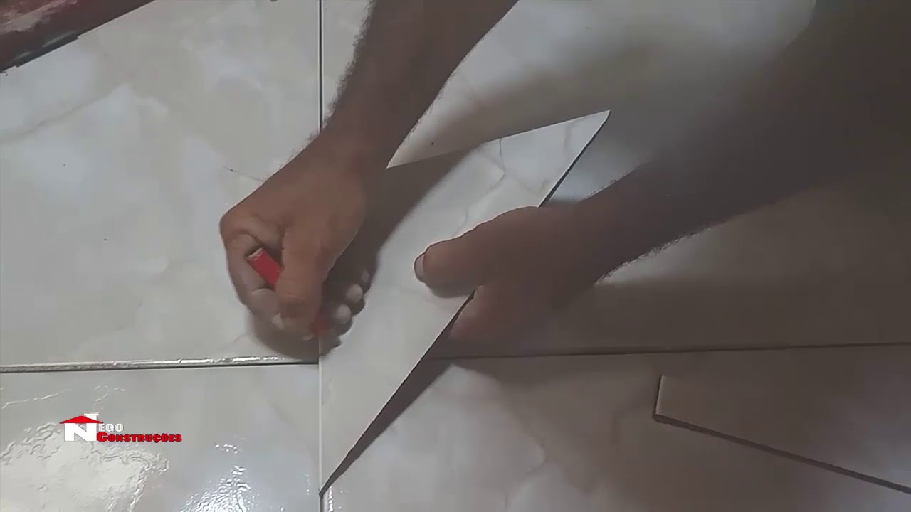 recorte de piso em diagonal muito fácil e rápido