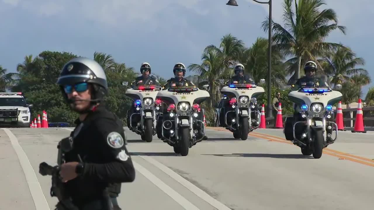 RAW: President-elect Trump departs Mar-A-Lago en route to Washington, D.C.