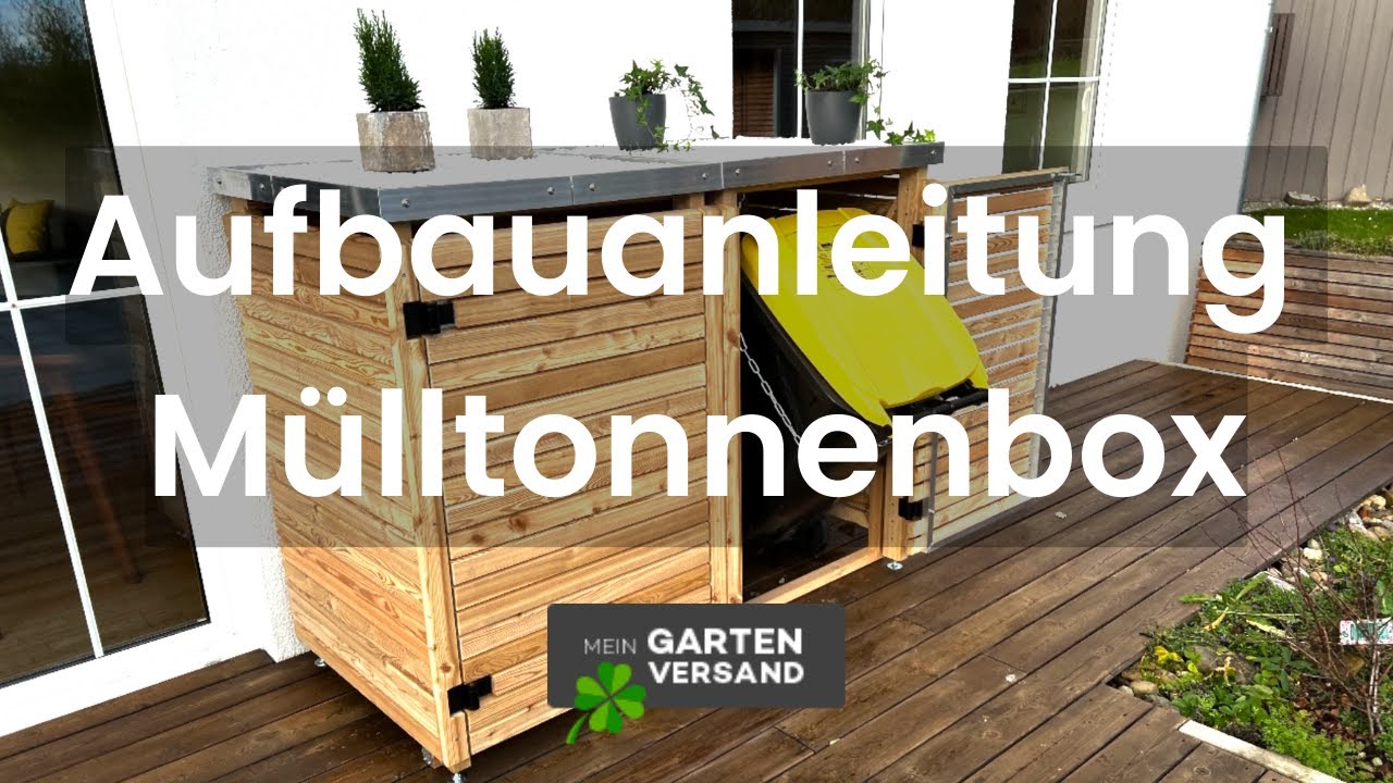 Aufbauanleitung Mülltonnenbox aus Lärche | Schritt-für-Schritt DIY Tutorial