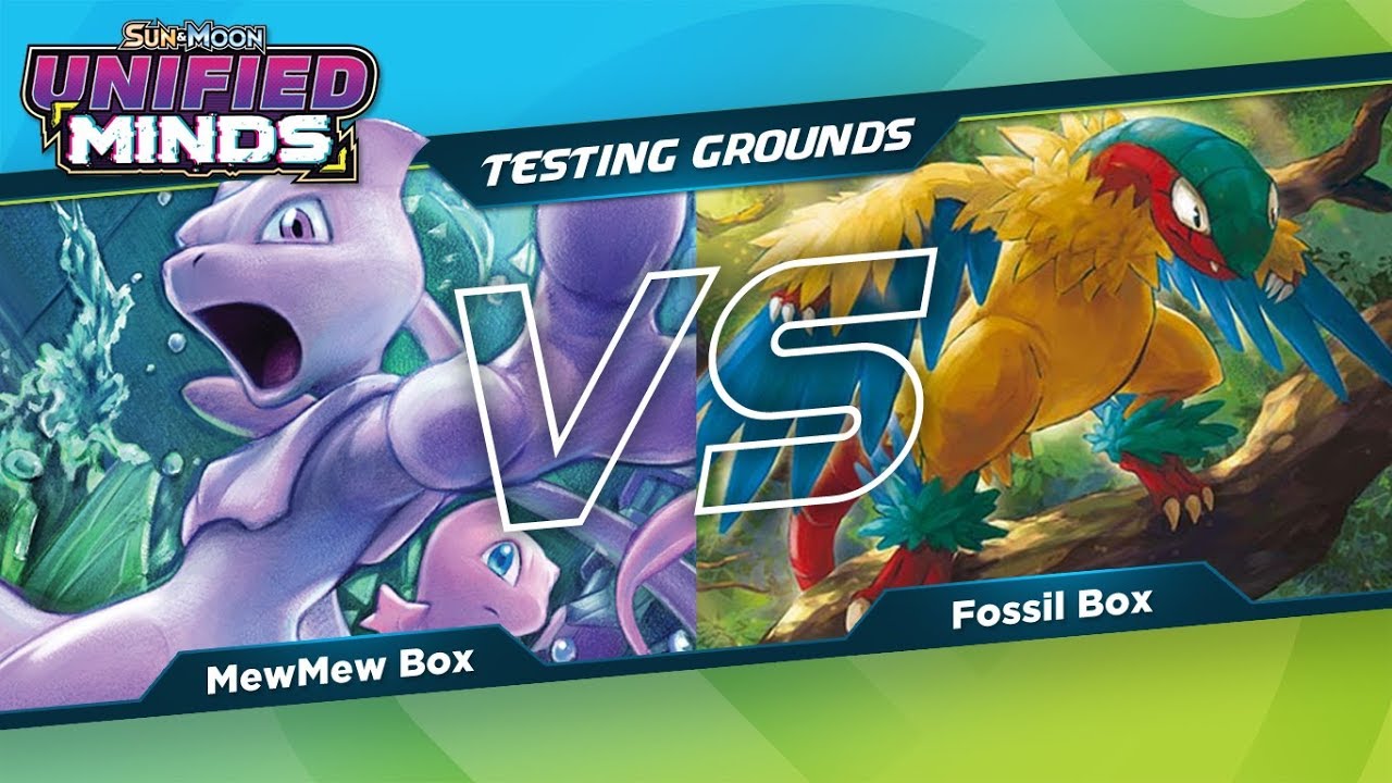 Mewtwo & Mew GX Box VS Fossil Box | Testing Grounds - Unified Minds Decks