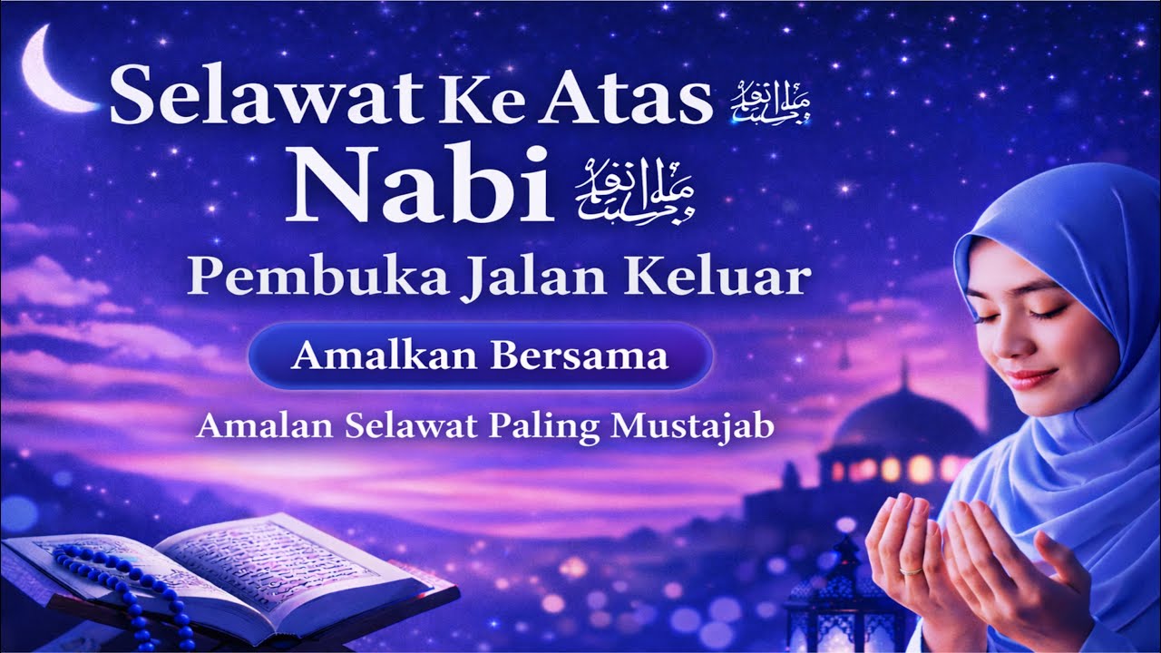 Selawat Ke Atas Nabi ﷺ | Selawat Mustajab🤲Zikir Pagi | Pintu Syurga