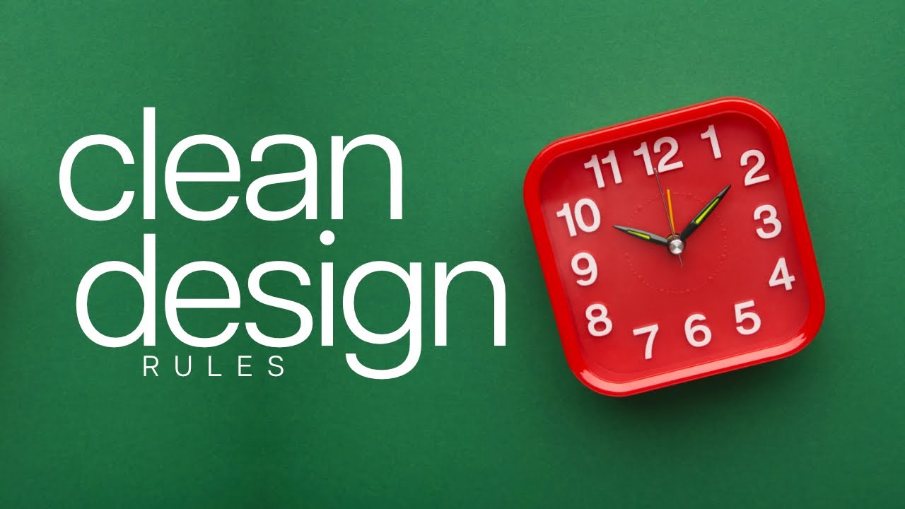 Clean Design | Did you know Clean Design Rules | Graphic Design Rules
