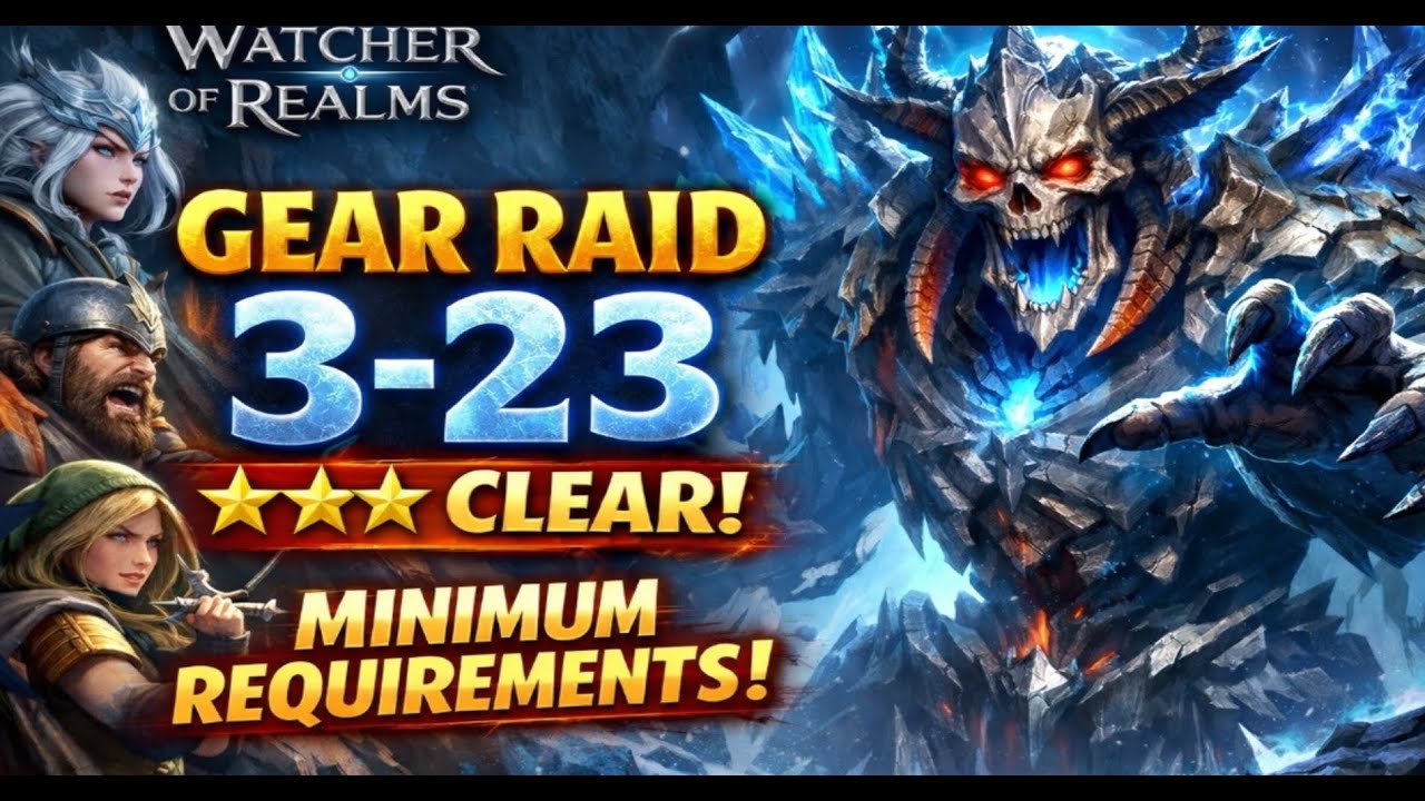 Gear Raid 3 23 3* Clear Minumum Requirements