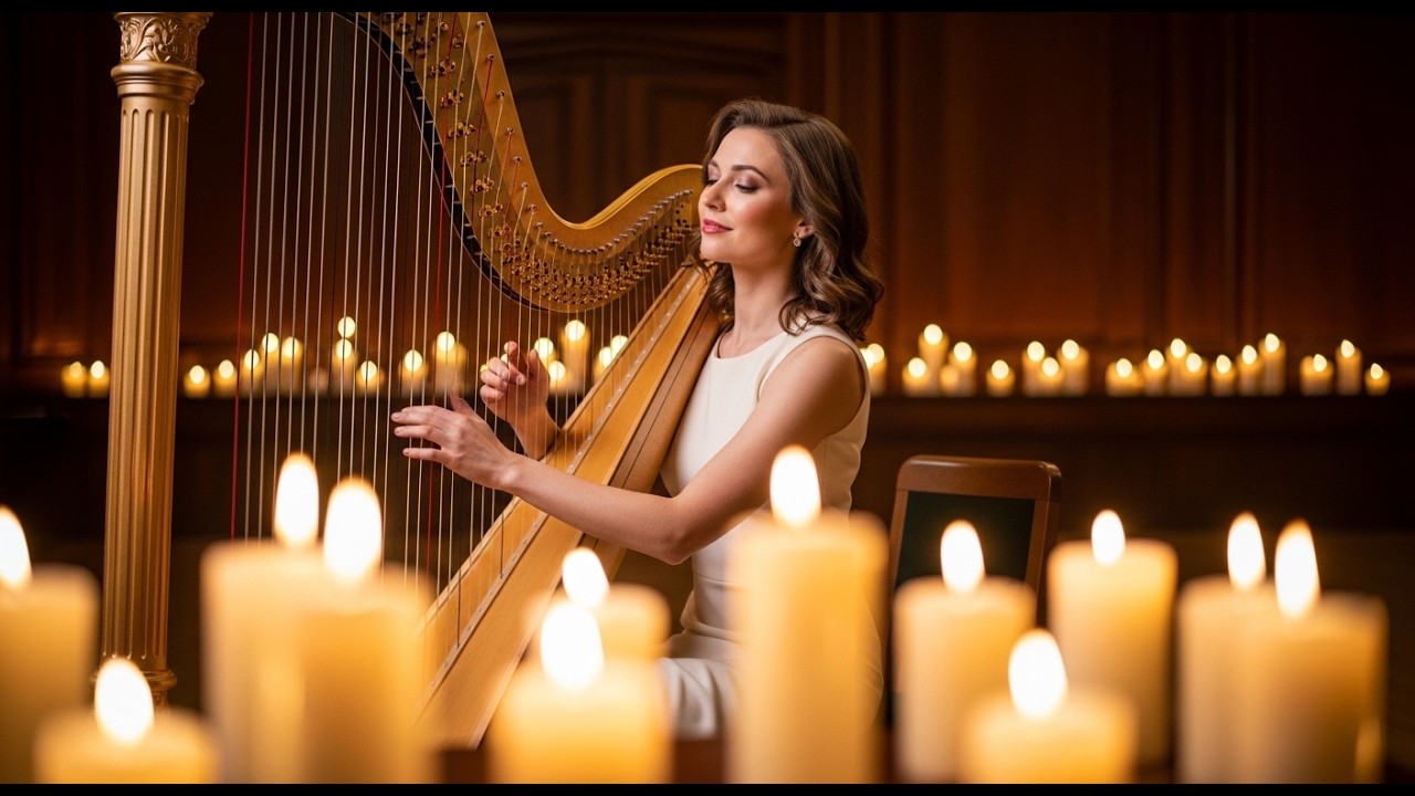 Arpa Celestial de Sanación ✨ Música Suave para Meditación, Paz Interior y Relajación Total