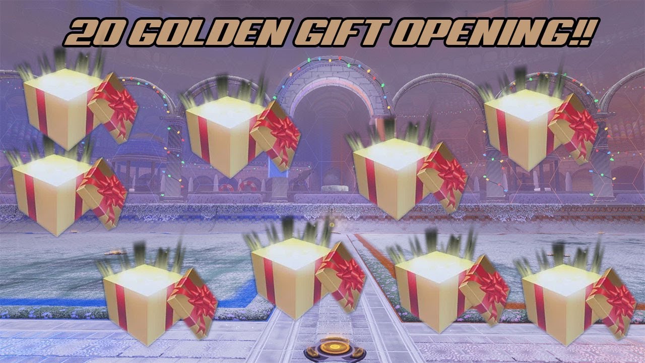 Opening 20 Golden Gifts! (2020) - Rocket League