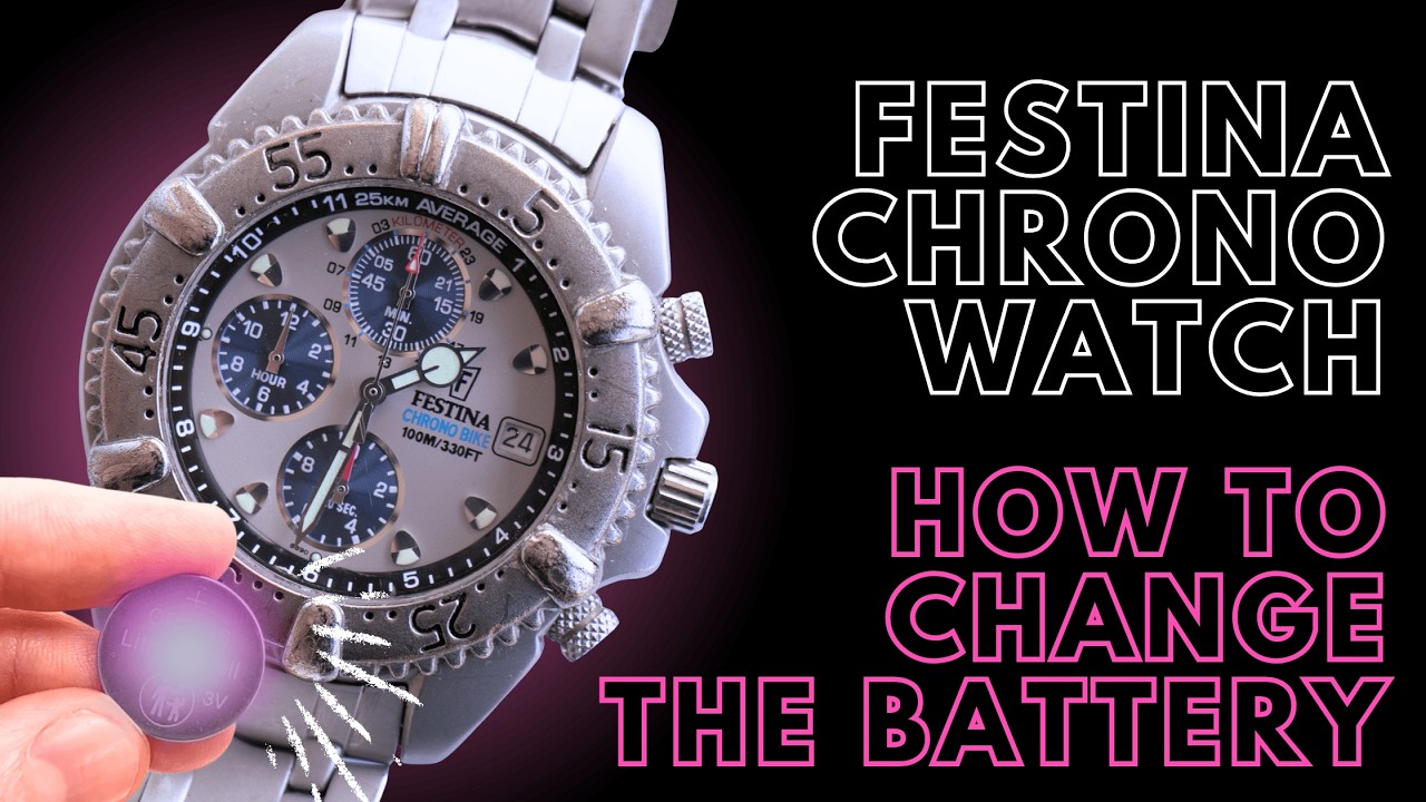 Замена батарейки в часах Festina Chronograph