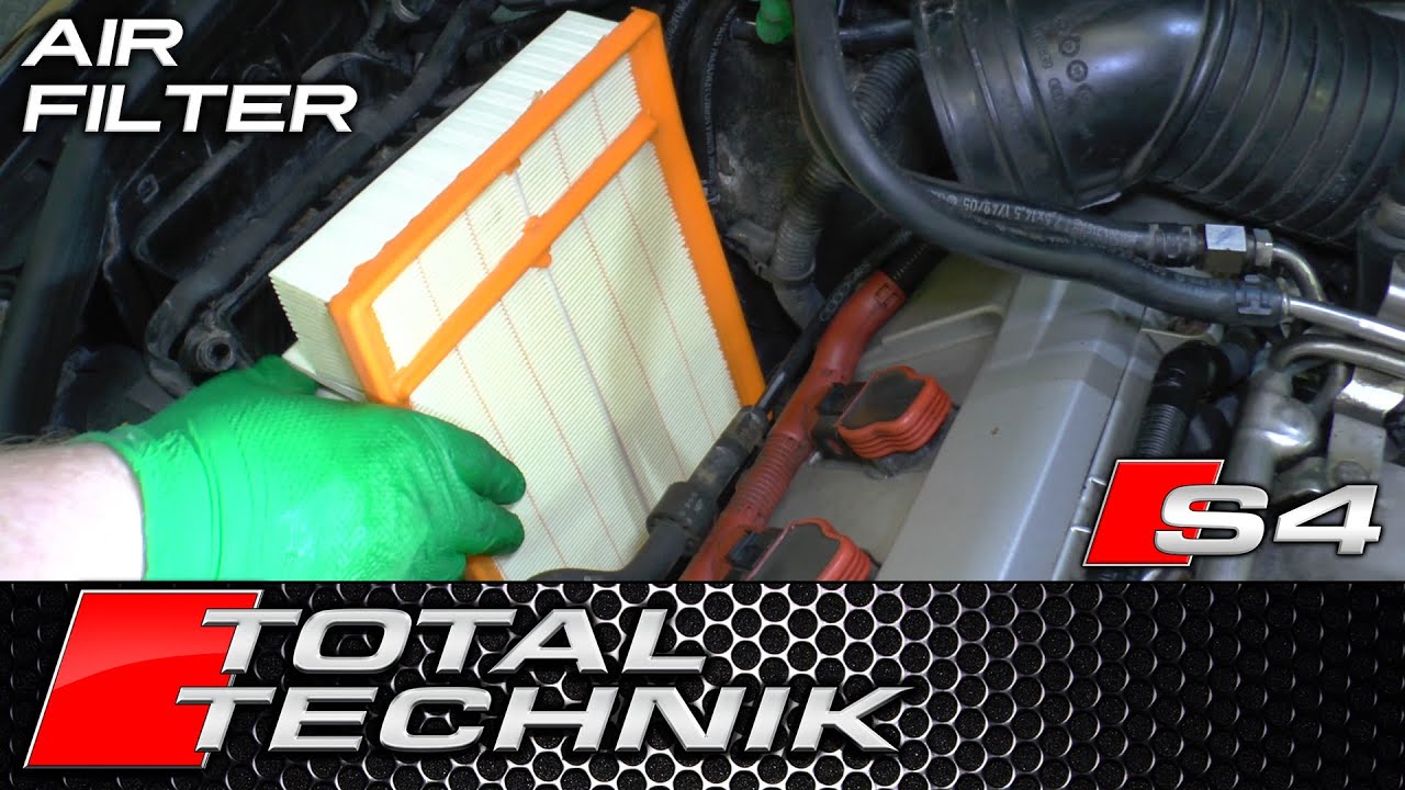 How to Change Air Filter - Audi S4 - 4.2 V8 - B6 B7 (2003-2008)