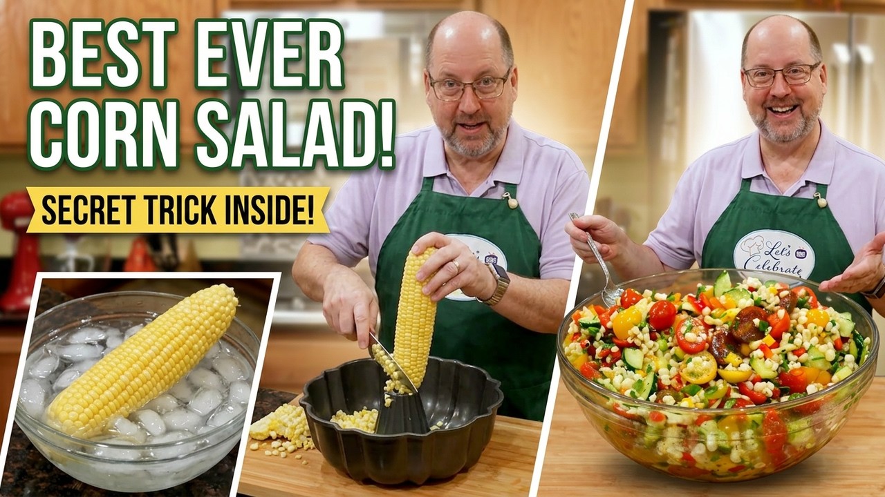 Fresh Summer Corn Salad with Garlic Herb Vinaigrette