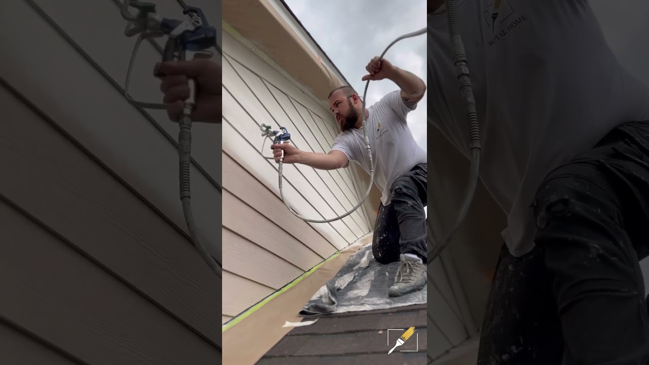 #exteriorpainting #paintspraying #airlesssprayer #paint #home