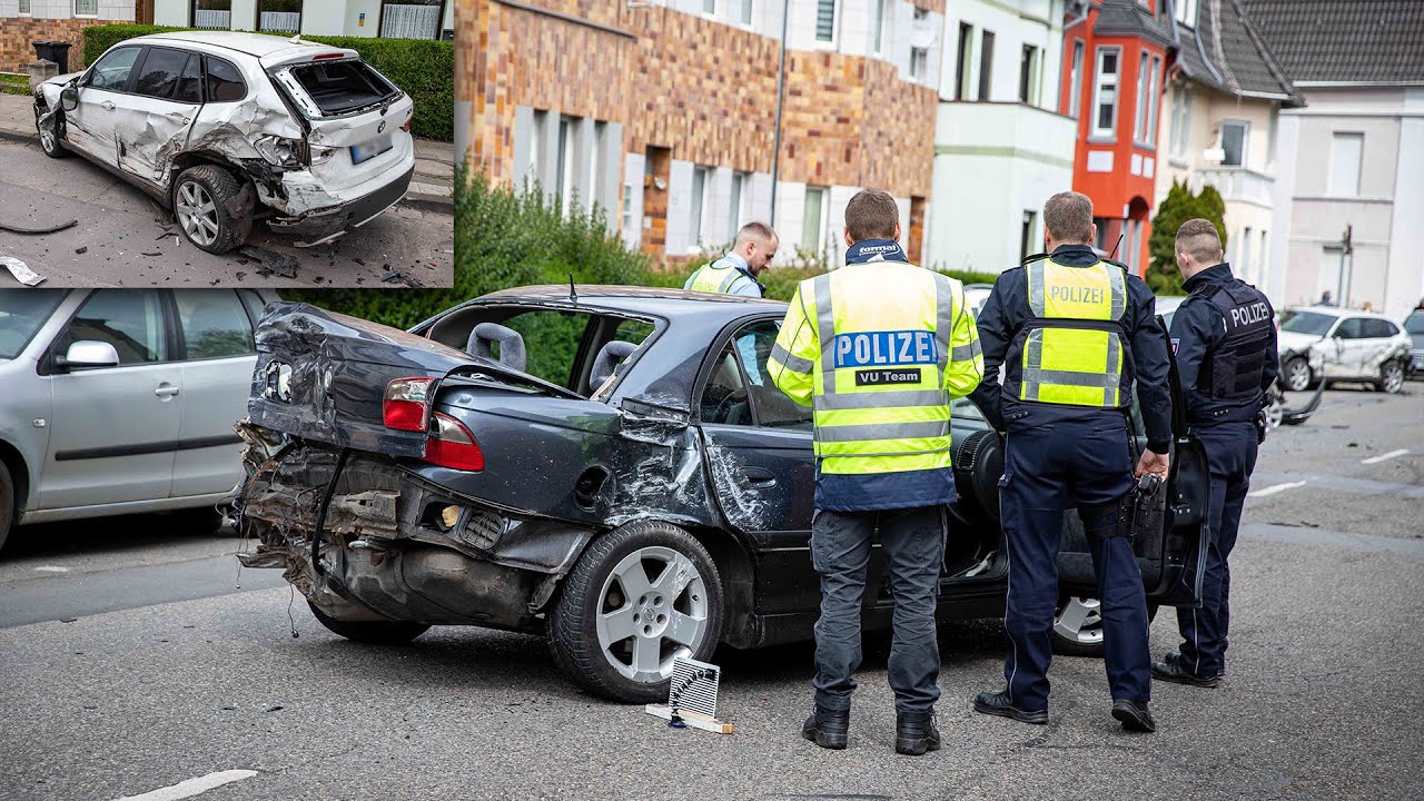 Großes Trümmerfeld: Rasante Verfolgungsfahrt in Essen