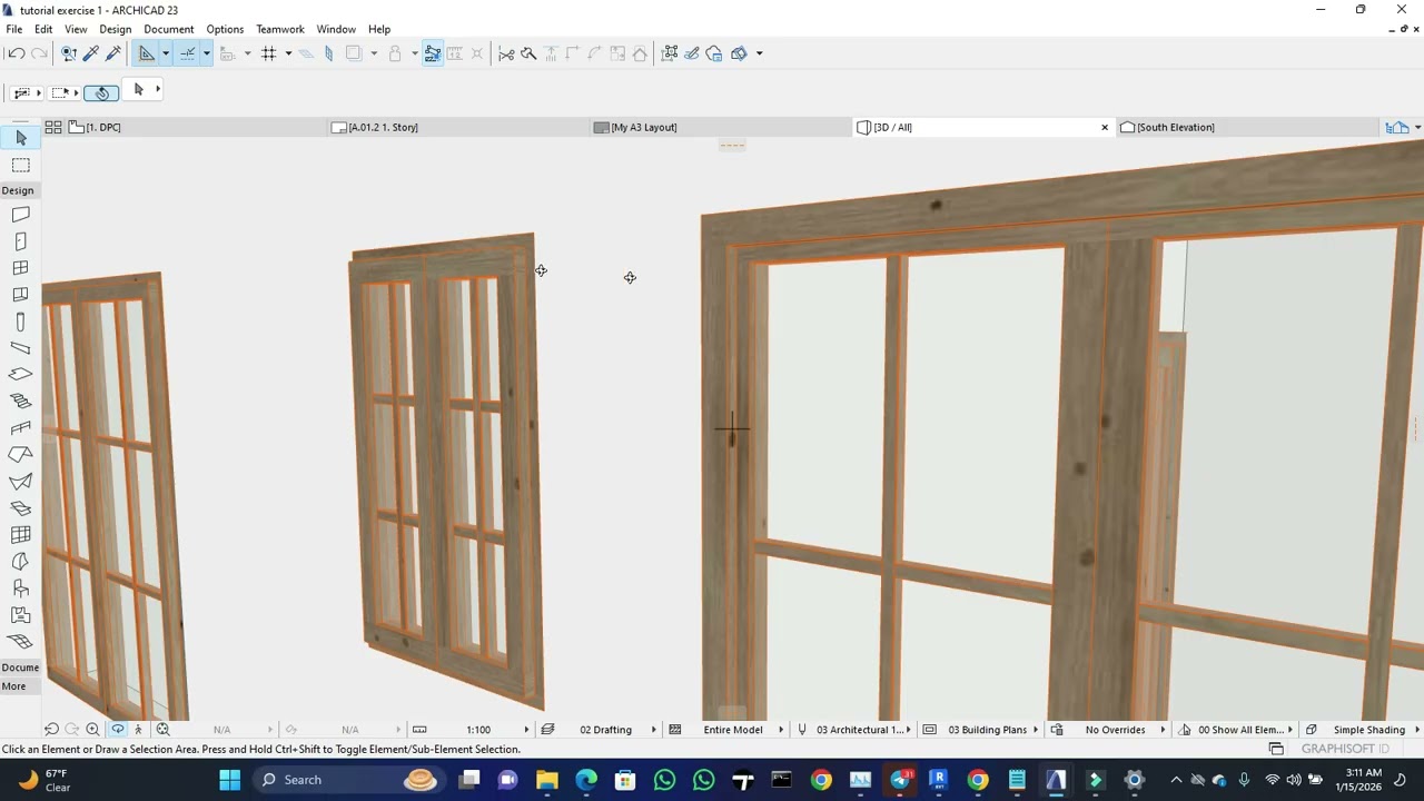 ArchiCAD Windows Tutorial | How to Add & Customize Windows (Building Components – Module 5)