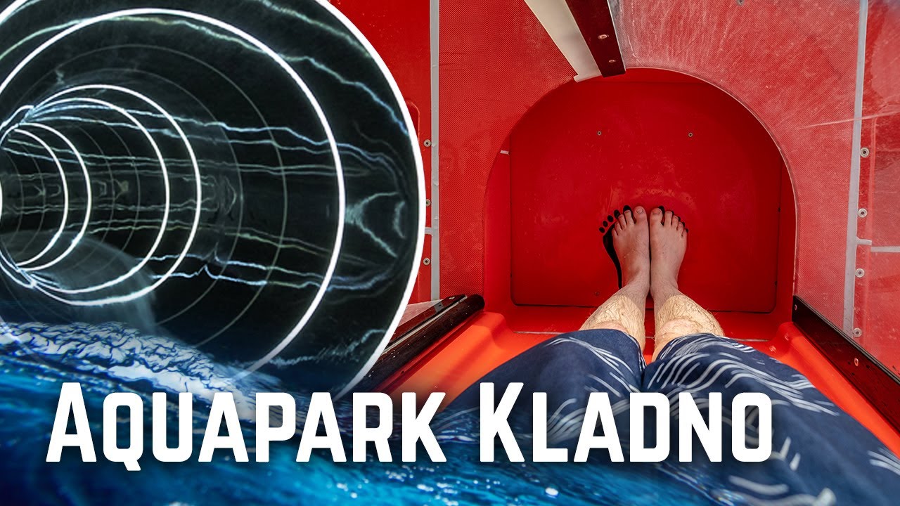 Water Slides at Aquapark Kladno, Czech Republic! (GoPro POV)