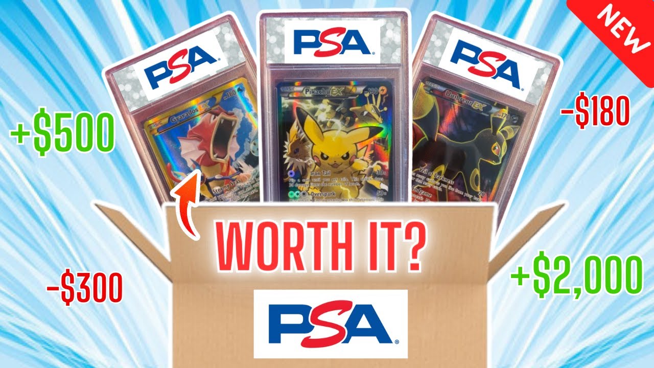 PSA Grading My RARE Pokemon Cards! Worth It? (First Time)