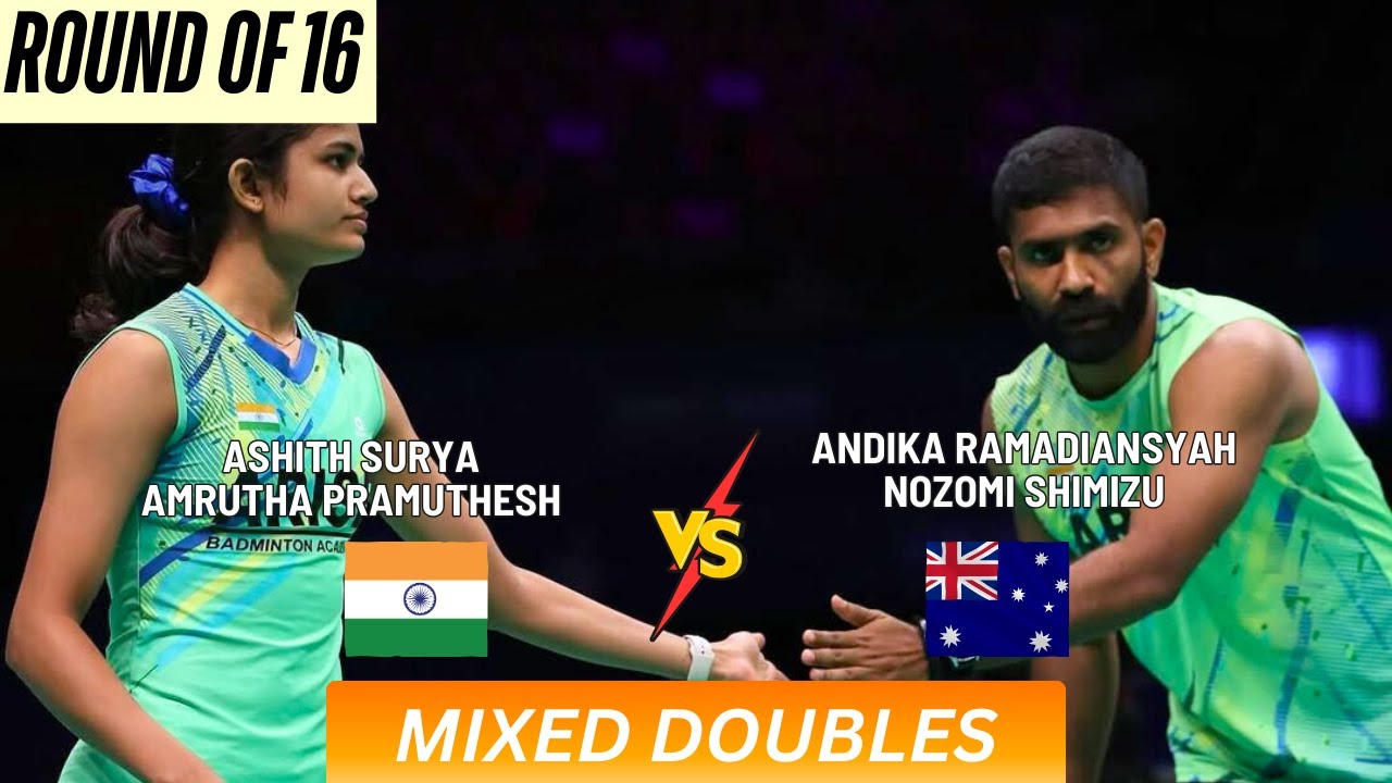 Ashith Surya & Amrutha P. 🇮🇳 vs Andika R. & Nozomi S. 🇦🇺 | R16 | XD | Syed Modi 2025 🏸🔥