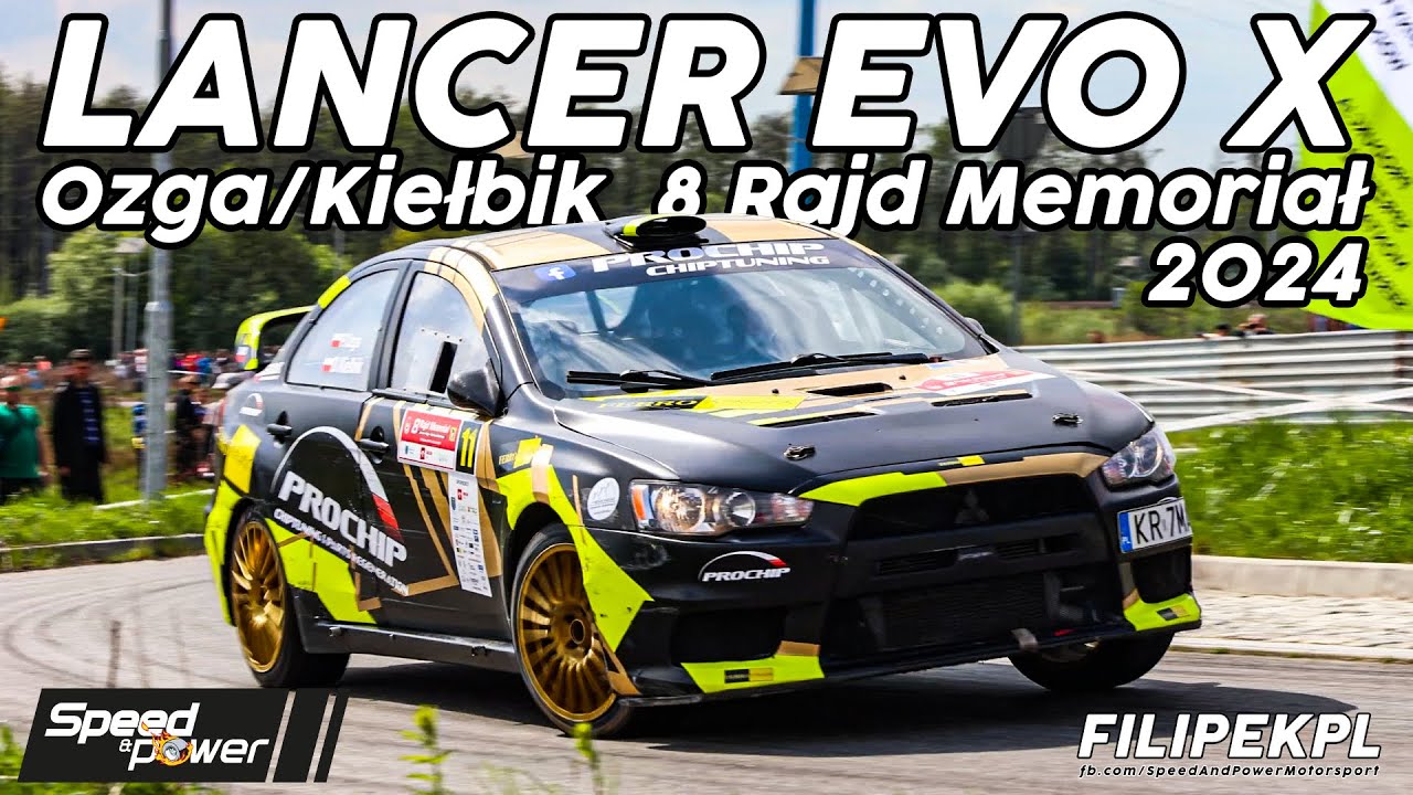 🔥LANCER EVO X RALLY! Ozga/Kiełbik (8 Rajd Memoriał 2024) | Action by Speed & Power
