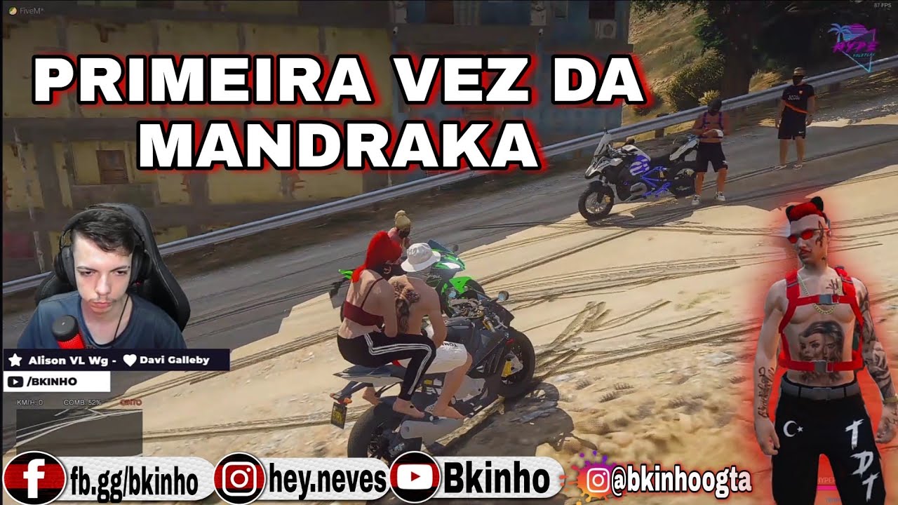 Bkinho GTA RP | LEVANDO A MANDRAKA PRO CRIME • HYPE MELHOR CIDADE GTA ROLEPLAY