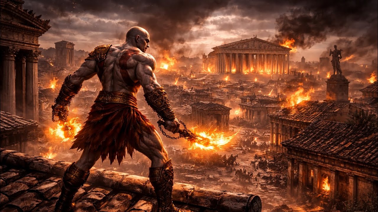 SKYLINE OF DESTRUCTION | Navigating the Athens Rooftops 🏹🏛️ | God of War 1