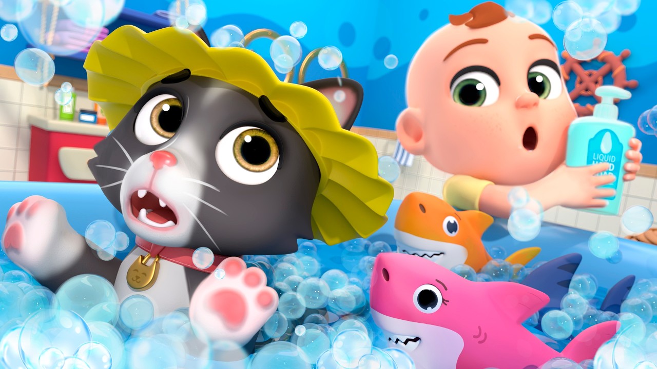 Meow! It’s Bath Time! Hey Diddle Diddle | Funny Nursery Rhymes & Kids Songs