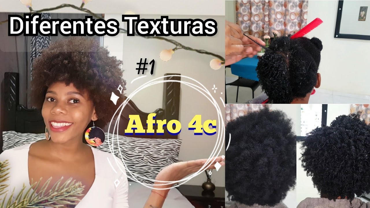 DIFERENTES TEXTURAS (Definición de cabello AFRO 4c) |Afro Mery 🌸