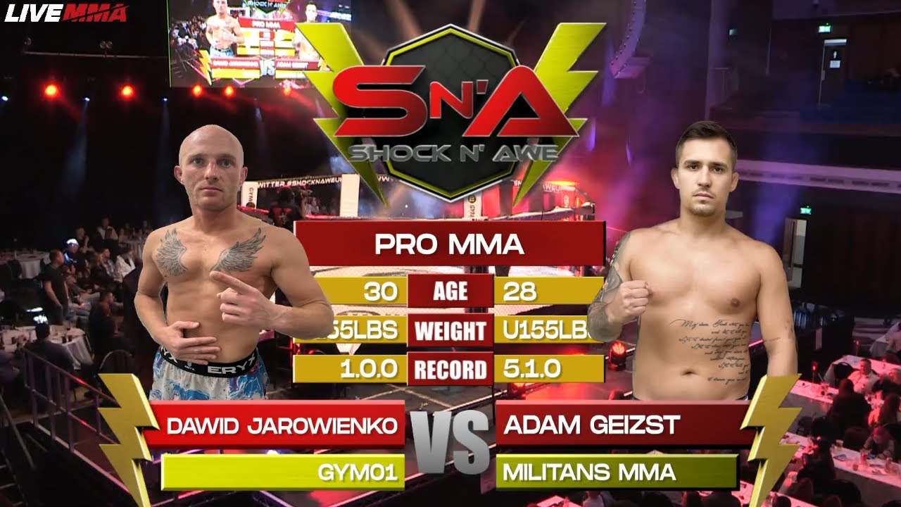 Shock N Awe 38 - Dawid Jarowienko vs Adam Geizst U155lbs Pro MMA