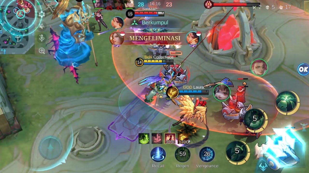 Lesley dan Chang'e sakit banget || Freya dan Belerick push Tower musuh. Hampir Comeback