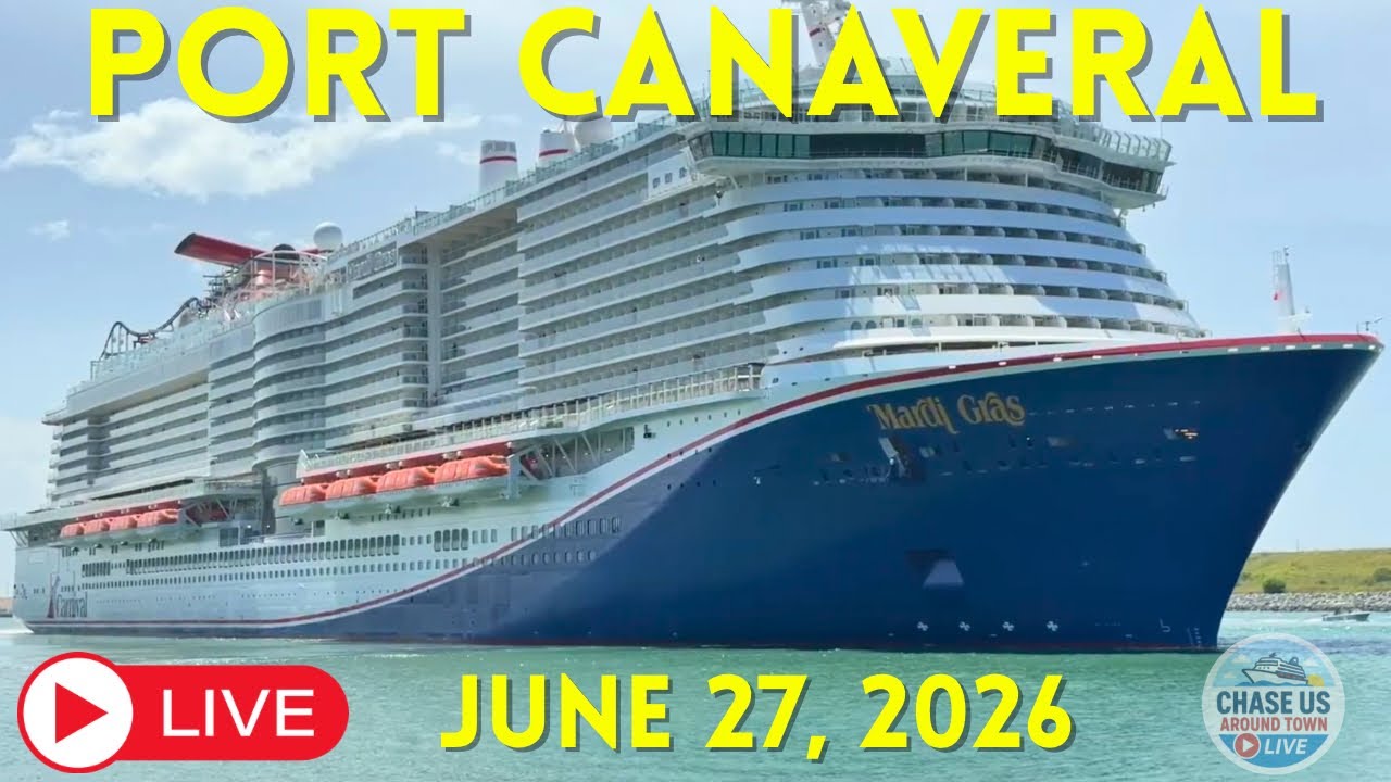 🔴 LIVE: Watching Cruise Ships Leaving Port Canaveral LIVE! (June 27, 2026)