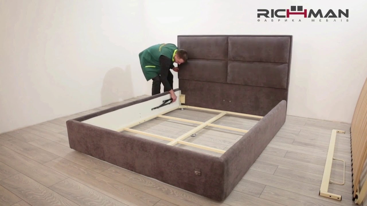 М'які ліжка RICHMAN комплектації Віп та Віп Вуд, секрети збирання (монтажу) ліжка Sheffield