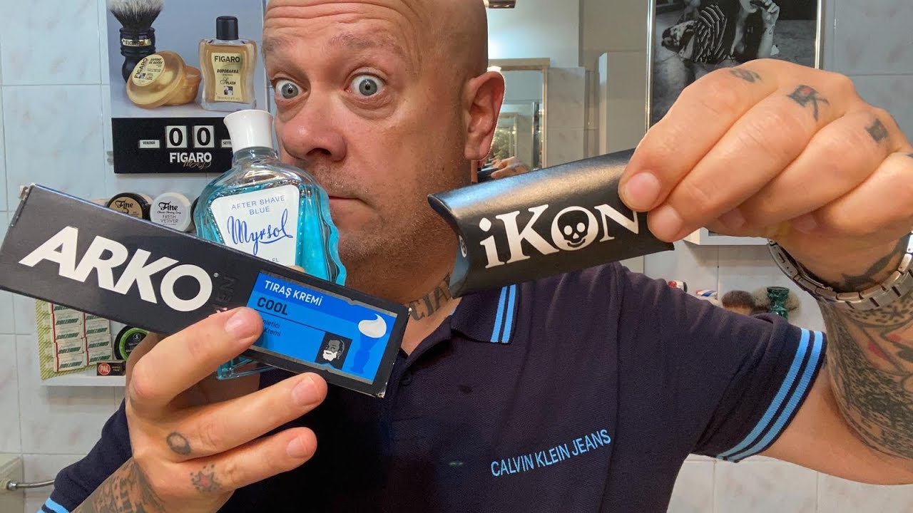 Una rasatura “PROFONDA “ ikon tech 💈Arko 💈Epsilon 2 band💈Myrsol blue💈gillette