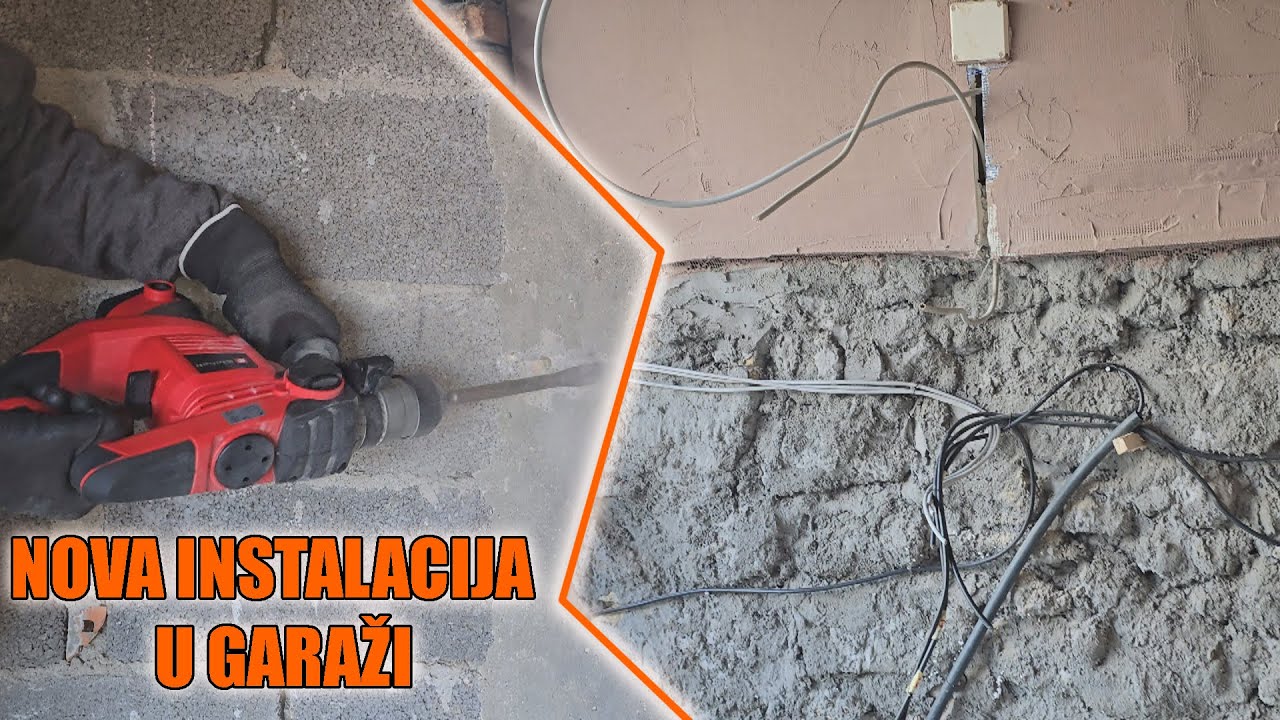 Postavljanje nove elektro instalacije u garaži - Transformacija garaže #1