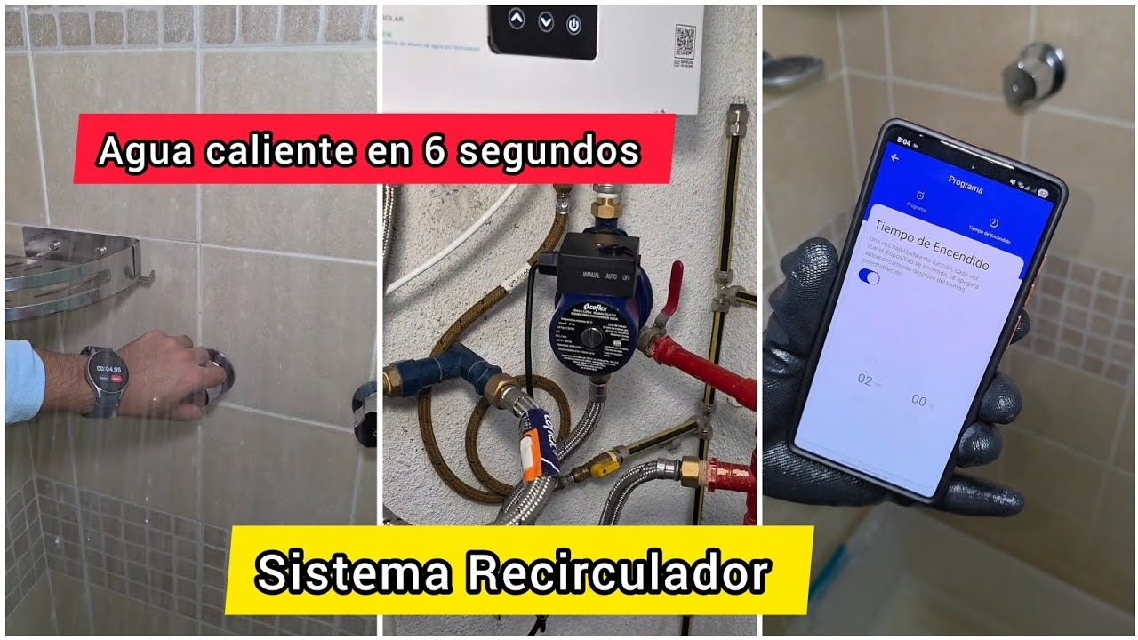 Ya no tires el agua fría mientras esperas la caliente, Sistema Recirculador Coflex