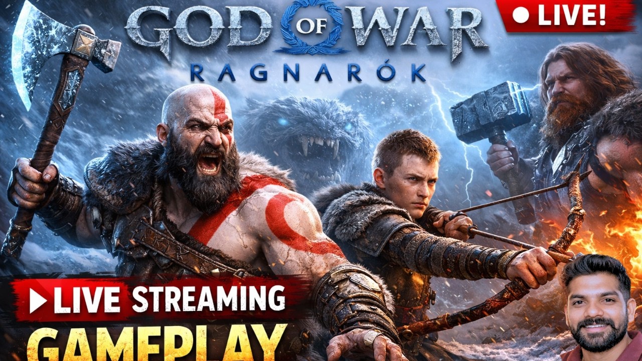 🔴GOD OF WAR RAGNAROK LIVE STREAM🔴 | HINDI GAMEPLAY | PS5 LIVE STREAM