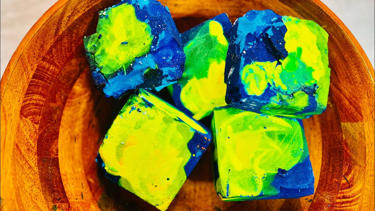 ASMR Dusty Neon Dyed BSN Gym Chalk Crush | Oddly Satisfying