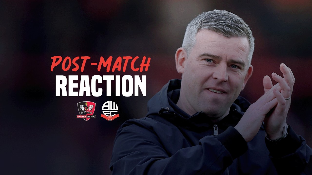 STEVEN SCHUMACHER | Head Coach reacts to Exeter City away